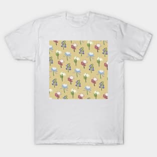 Liyue Flowers Print (Brown) T-Shirt